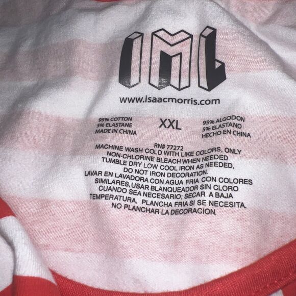IML USA Red & White Striped Graphic Bodysuit Women’s Size XXL NWT - Picture 4 of 4
